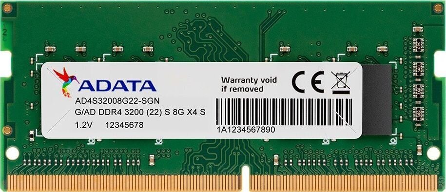 Toimintamuisti ADATA AD4S32008G22-SGN ADATA AD4S32008G22-SGN hinta ja tiedot | Muisti (RAM) | hobbyhall.fi