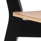 2-osainen tuolisarja Roxby, ruskea/musta hinta ja tiedot | Ruokapöydän tuolit | hobbyhall.fi
