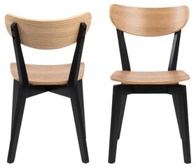 2-osainen tuolisarja Roxby, ruskea/musta hinta ja tiedot | Ruokapöydän tuolit | hobbyhall.fi