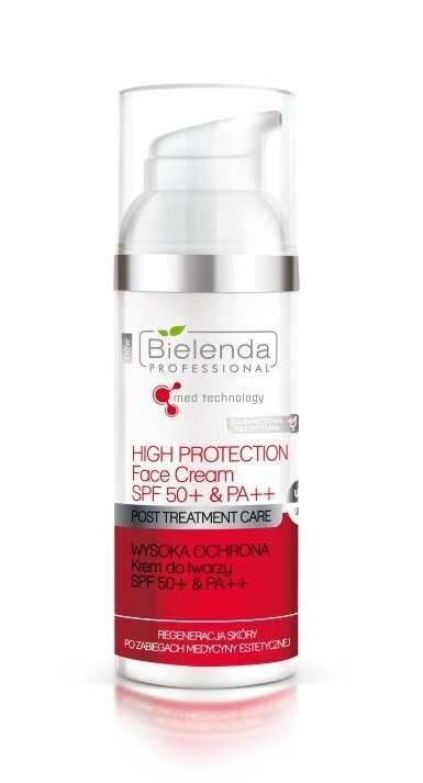 Bielenda Professional SPF50 -suojaava kasvovoide, 50 ml hinta ja tiedot | Kasvovoiteet | hobbyhall.fi