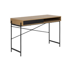 Työpöytä ANGUS 110x50xK75cm, tammi, melamiini, metalli hinta ja tiedot | Tietokonepöydät ja työpöydät | hobbyhall.fi