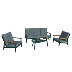Puutarhakalustesarja CAVINE pöytä, sohva ja 2 tuolia, vihreä hinta ja tiedot | Puutarhakalusteet | hobbyhall.fi