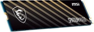 Dysk SSD MSI SPATIUM M450 1TB PCIe 4.0 NVMe M.2 -levyasema hinta ja tiedot | Kovalevyt | hobbyhall.fi