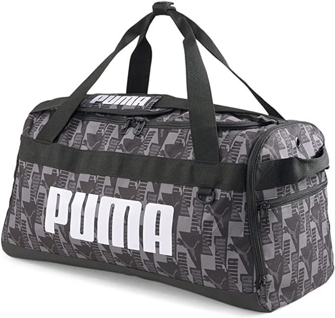 Urheilulaukku Puma Challenger Duffel Bag S, 35 l, Castlerock-power logo aop hinta ja tiedot | Urheilukassit ja reput | hobbyhall.fi