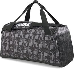 Urheilulaukku Puma Challenger Duffel Bag S, 35 l, Castlerock-power logo aop hinta ja tiedot | Urheilukassit ja reput | hobbyhall.fi