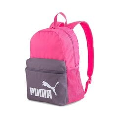 Reppu Puma Phase -reppu, 22l, Auringonlaskun vaaleanpunainen-violetti puuhiili-esto hinta ja tiedot | Urheilukassit ja reput | hobbyhall.fi