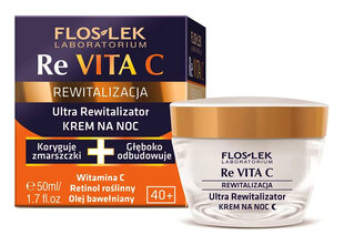 Elvyttävä yövoide Floslek Re Vita C naisille 50 ml hinta ja tiedot | Floslek Hajuvedet ja kosmetiikka | hobbyhall.fi