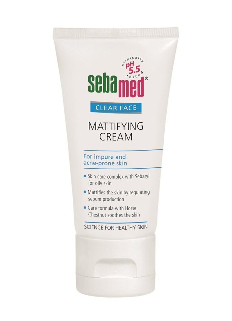 SebaMed Clear Face Mattifying päivävoide 50 ml hinta ja tiedot | Kasvovoiteet | hobbyhall.fi