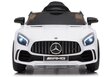 Sähköauto Mercedes AMG GT R, valkoinen hinta ja tiedot | Lasten sähköautot | hobbyhall.fi
