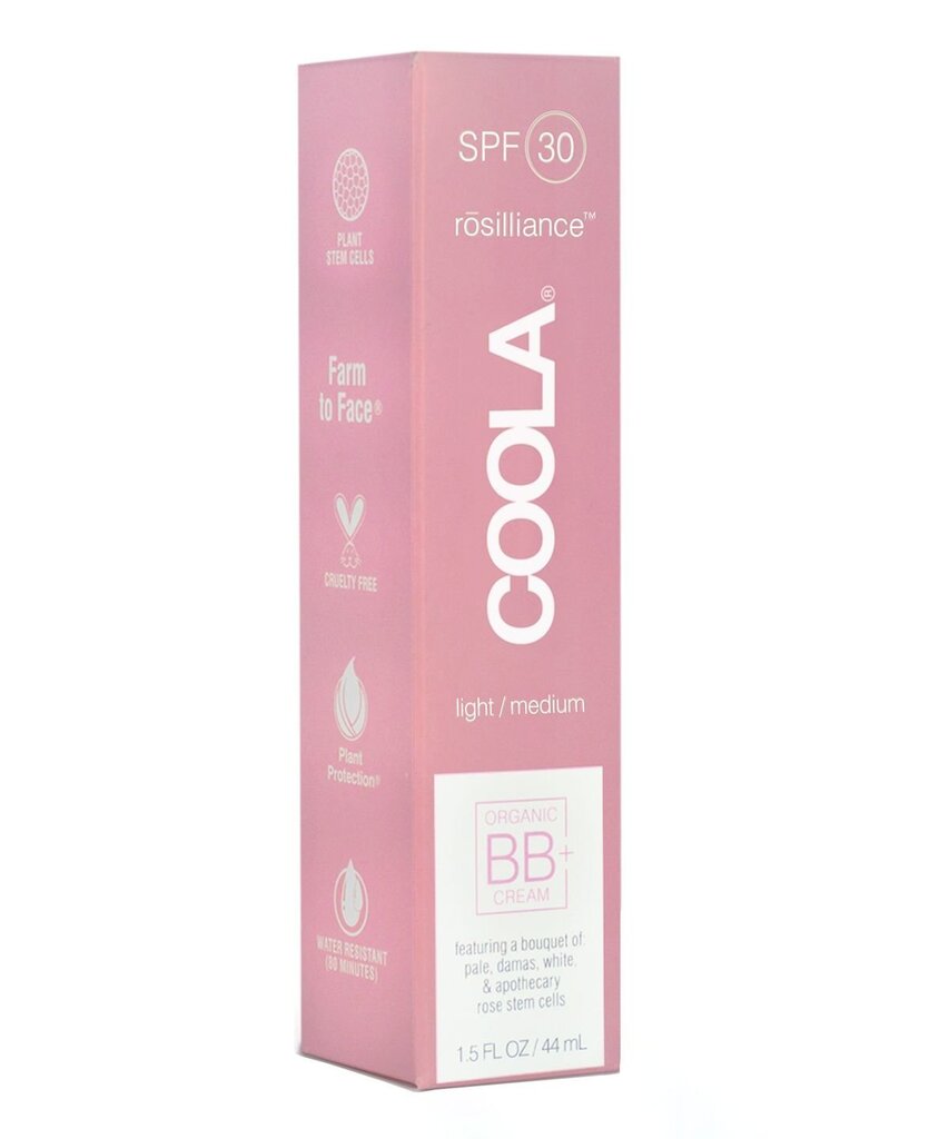 Coola Rosilliance Organic SPF30 BB-voide 44 ml, Light/Medium hinta ja tiedot | Kasvovoiteet | hobbyhall.fi