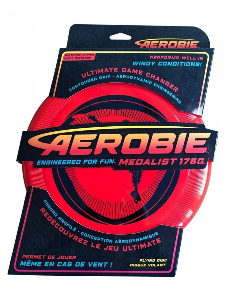 Aerobie-mitalin lentävä levy, punainen hinta ja tiedot | Hiekkalelut ja rantalelut | hobbyhall.fi