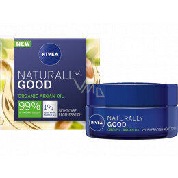 Nivea Naturally Good Argan Oil yövoide 50 ml hinta ja tiedot | Kasvovoiteet | hobbyhall.fi