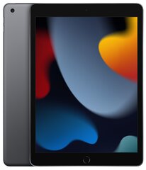 Apple iPad 10.2" Wi-Fi 256GB - Space Grey 9th Gen MK2N3 hinta ja tiedot | Tabletit | hobbyhall.fi