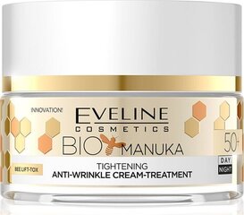 Ryppyjä ehkäisevä ravitseva kasvovoide Eveline Cosmetics BIO Manuka 50+ Day and Night 50 ml hinta ja tiedot | Kasvovoiteet | hobbyhall.fi