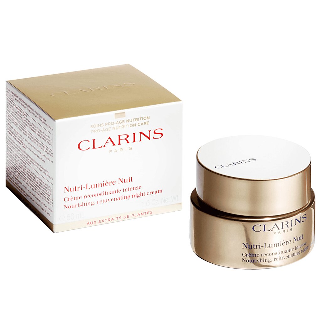 Clarins Nutri-Lumiere yövoide 50 ml hinta ja tiedot | Kasvovoiteet | hobbyhall.fi