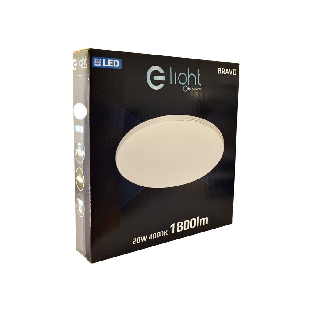 Eko-Light Bravo LED Kattovalaisin 20 W hinta ja tiedot | Kattovalaisimet | hobbyhall.fi