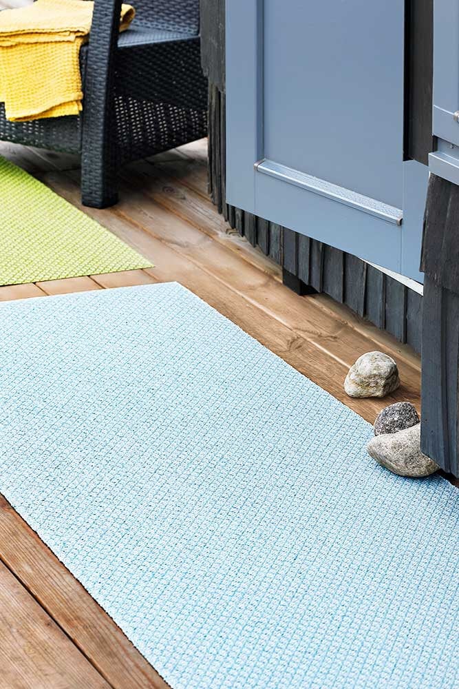 NARMA Diby -kaksipuolinen plasticWeave matto, sininen, 70 x 150 cm hinta ja tiedot | Isot matot | hobbyhall.fi