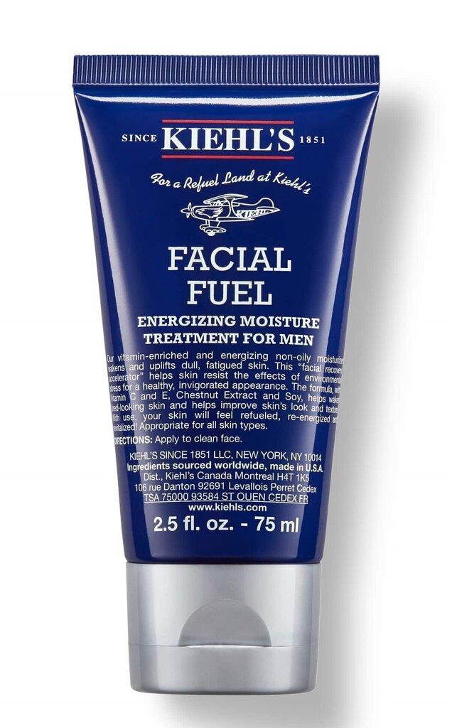 Miesten kasvojen kosteusvoide Kiehl's Facial Fuel Energizing Moisture, 75 ml hinta ja tiedot | Kasvovoiteet | hobbyhall.fi