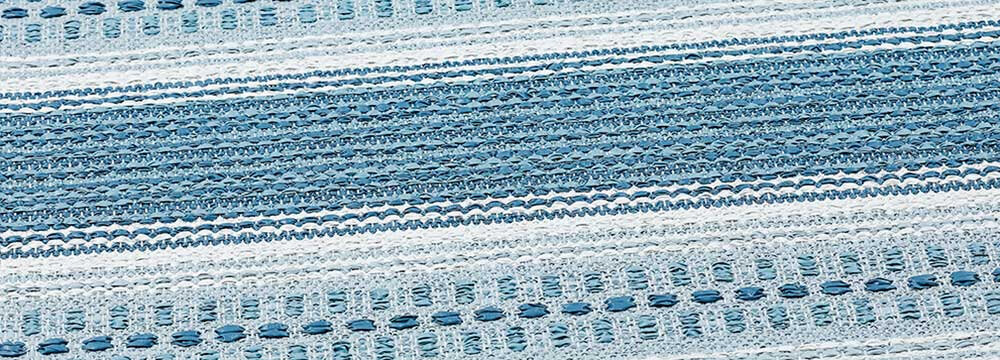 NARMA Runö -kaksipuolinen plasticWeave matto, sininen, 70 x 250 cm hinta ja tiedot | Isot matot | hobbyhall.fi