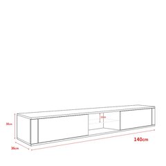 TV-taso Elegant, valkoinen. hinta ja tiedot | TV-tasot | hobbyhall.fi