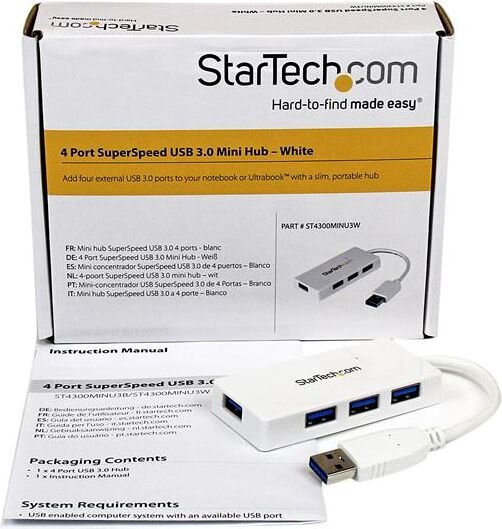 StarTech ST4300MINU3W hinta ja tiedot | Adapterit | hobbyhall.fi