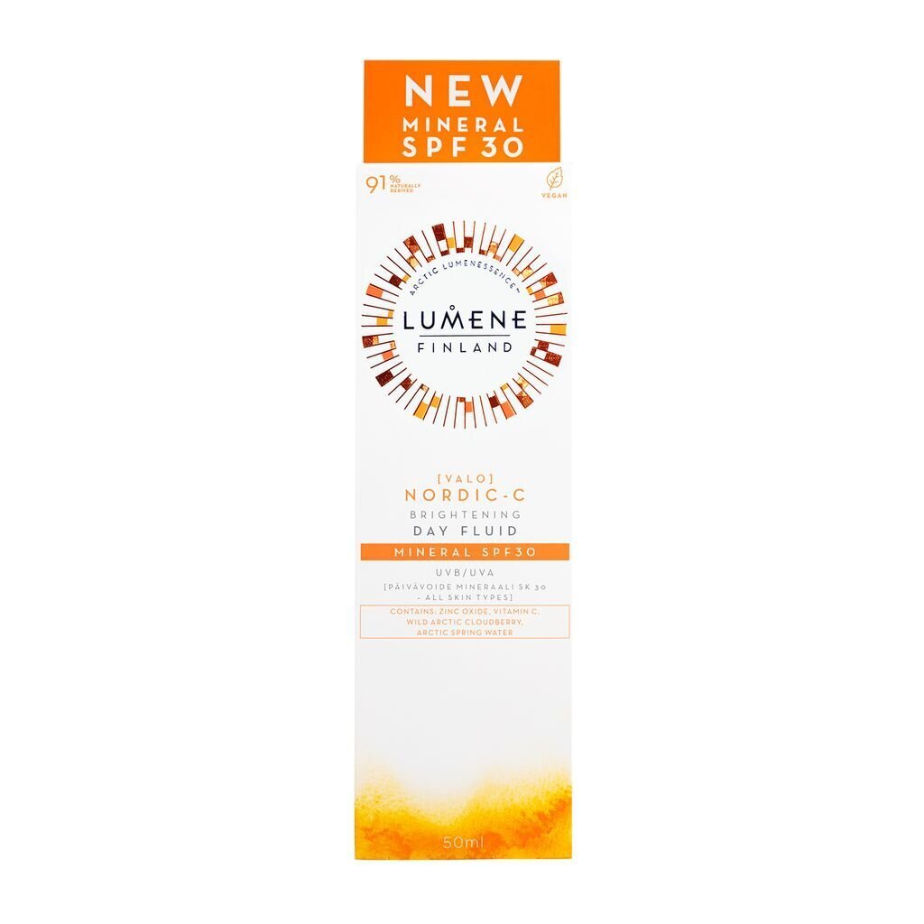 Päivävoide LUMENE Nordic-C SPF30, 50 ml hinta ja tiedot | Kasvovoiteet | hobbyhall.fi