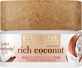 Ravitseva kasvovoide Eveline Rich Coconut, 50 ml hinta ja tiedot | Kasvovoiteet | hobbyhall.fi