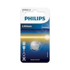 Philips CR1632 3 V hinta ja tiedot | Paristot | hobbyhall.fi