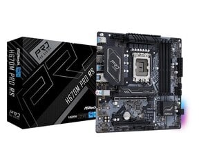 ASRock H670M Pro RS - emolevy - micro ATX - LGA1700 Socket - H670 hinta ja tiedot | Emolevyt | hobbyhall.fi