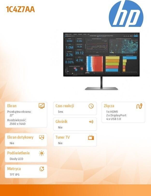 HP Z27q G3 27" Quad HD LED näyttö hinta ja tiedot | Näytöt | hobbyhall.fi