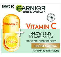 Kosteuttava kasvogeeli Garnier Skin Naturals C-vitamiini hehku, 50ml hinta ja tiedot | Kasvovoiteet | hobbyhall.fi