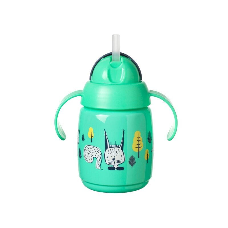 Tommee Tippee harjoituskuppi pillillä, 7 m+, 300 ml, vihreä hinta ja tiedot | Tuttipullot ja tarvikkeet | hobbyhall.fi