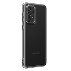 Samsung EF-QA336TBEGWW Pehmeä läpinäkyvä kotelo Samsung Galaxy A33:lle, musta hinta ja tiedot | Puhelimen kuoret ja kotelot | hobbyhall.fi