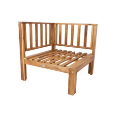 Modulaarinen sohva FINLAY kulma 71x71xH70cm, akaasia hinta ja tiedot | Puutarhatuolit | hobbyhall.fi
