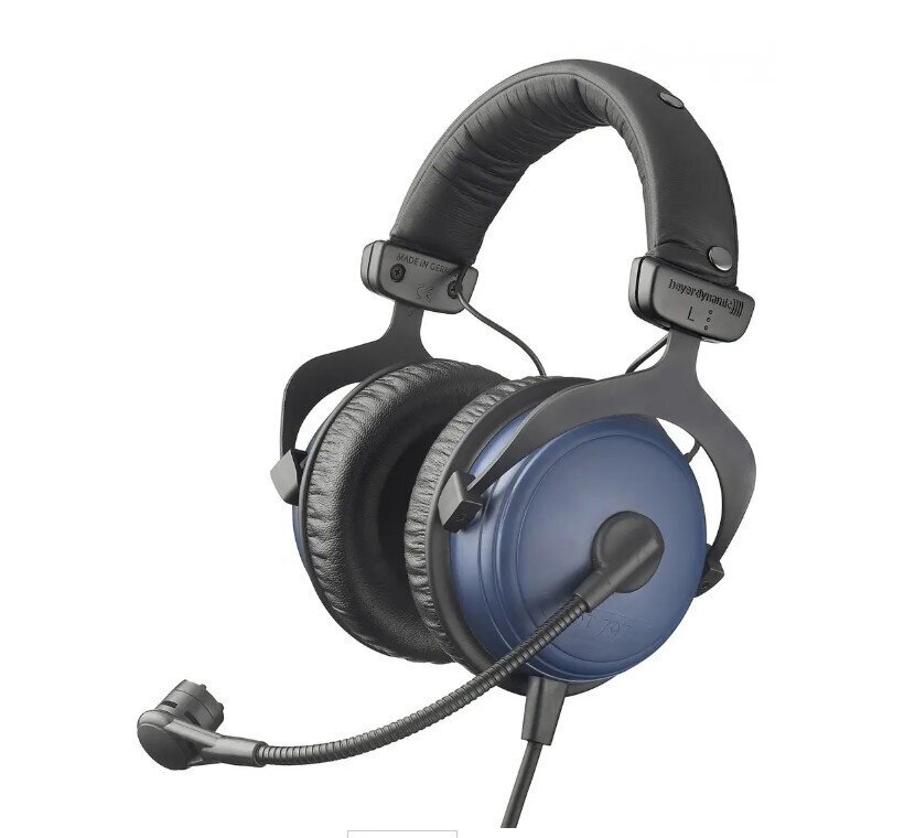 Beyerdynamic kuulokkeet DT 797 PV Over-ear, mikrofoni, melua vaimentava, langallinen, musta/sininen hinta ja tiedot | Kuulokkeet | hobbyhall.fi