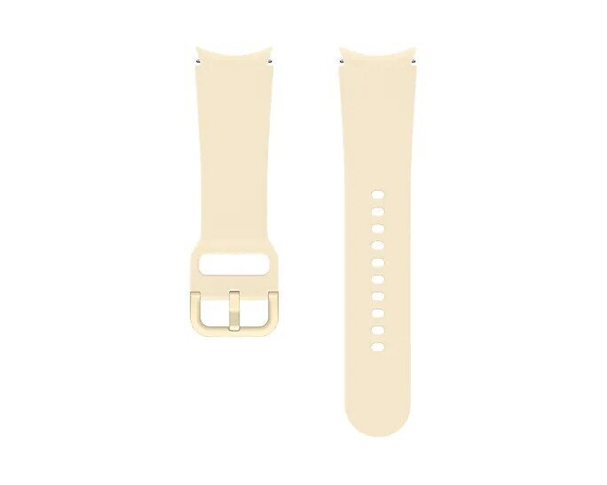 Samsung Galaxy Watch4/Watch4 Classic Sport -ranneke (20mm, M/L) Beige hinta ja tiedot | Älykellojen ja aktiivisuusrannekkeiden lisätarvikkeet | hobbyhall.fi