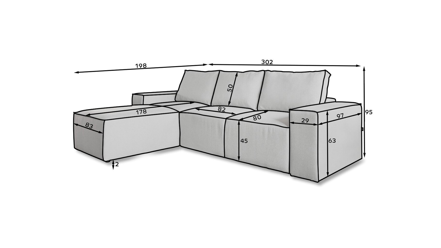 Pehmeä kulmasohva NORE Silla Vero 05, harmaa hinta ja tiedot | Kulmasohvat ja divaanisohvat | hobbyhall.fi