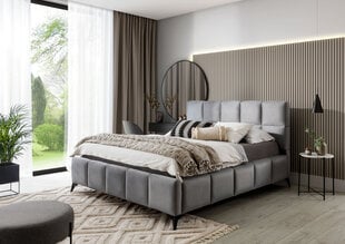 Sänky NORE Loco 04, 140x200 cm, harmaa hinta ja tiedot | Sängyt | hobbyhall.fi