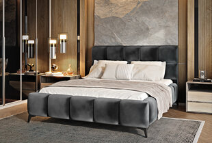 Sänky NORE Loco 06, 140x200 cm, harmaa hinta ja tiedot | Sängyt | hobbyhall.fi