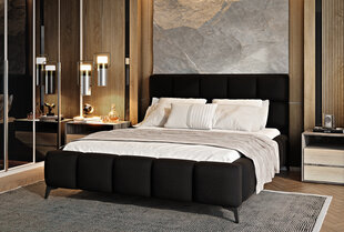 Sänky NORE Flores 22, 140x200 cm, musta hinta ja tiedot | Sängyt | hobbyhall.fi