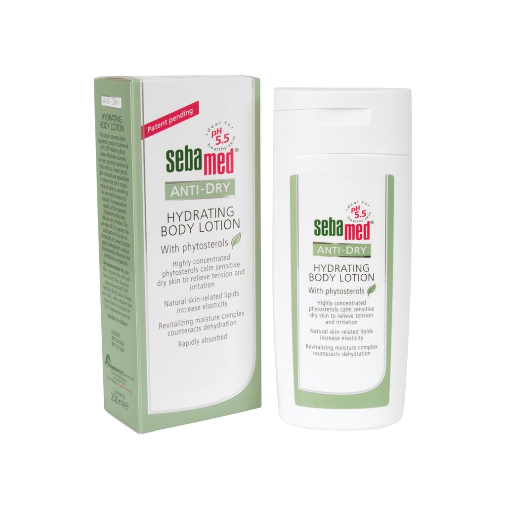 SebaMed Anti-Dry Hydrating vartaloemulsio 200 ml hinta ja tiedot | Vartalovoiteet ja -emulsiot | hobbyhall.fi