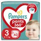 Pampers-housut Sukkahousut, Koko 3, 62 Vaipat, 6kg-11kg hinta ja tiedot | Vaipat | hobbyhall.fi