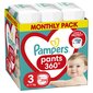 Pampers Housuvaipat Monthly 3-pakkausta, 6-11 kg, 204 kpl. hinta ja tiedot | Vaipat | hobbyhall.fi