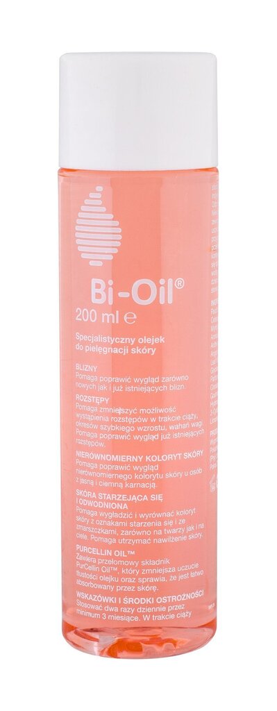 Bi-Oil PurCellin Oil arville ja selluliitille 200 ml hinta ja tiedot | Vartalovoiteet ja -emulsiot | hobbyhall.fi