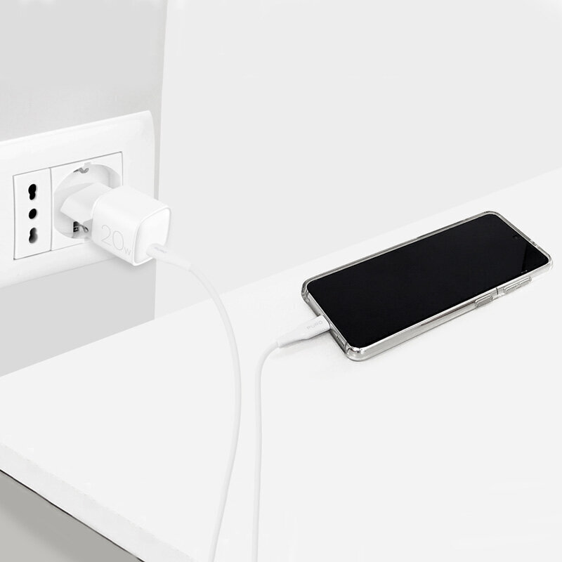 Puro Super Mini Seinälaturi 20W, USB-C hinta ja tiedot | Puhelimen laturit | hobbyhall.fi