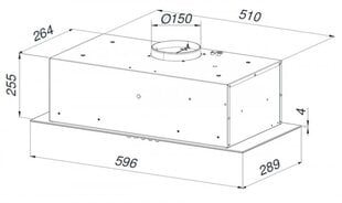 Schlosser AM60STSS hinta ja tiedot | Liesituulettimet | hobbyhall.fi