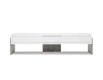 TV-pöytä BSL Concept Zhuri, 120x35x30 cm, valkoinen hinta ja tiedot | TV-tasot | hobbyhall.fi