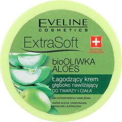 Kosteuttava vartalo- ja kasvovoide oliiviöljyllä Eveline Extra Soft 175 ml. hinta ja tiedot | Vartalovoiteet ja -emulsiot | hobbyhall.fi