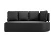 Kolmen istuttava modulaarinen sohva Calme Jardin Barts, musta hinta ja tiedot | Puutarhatuolit | hobbyhall.fi