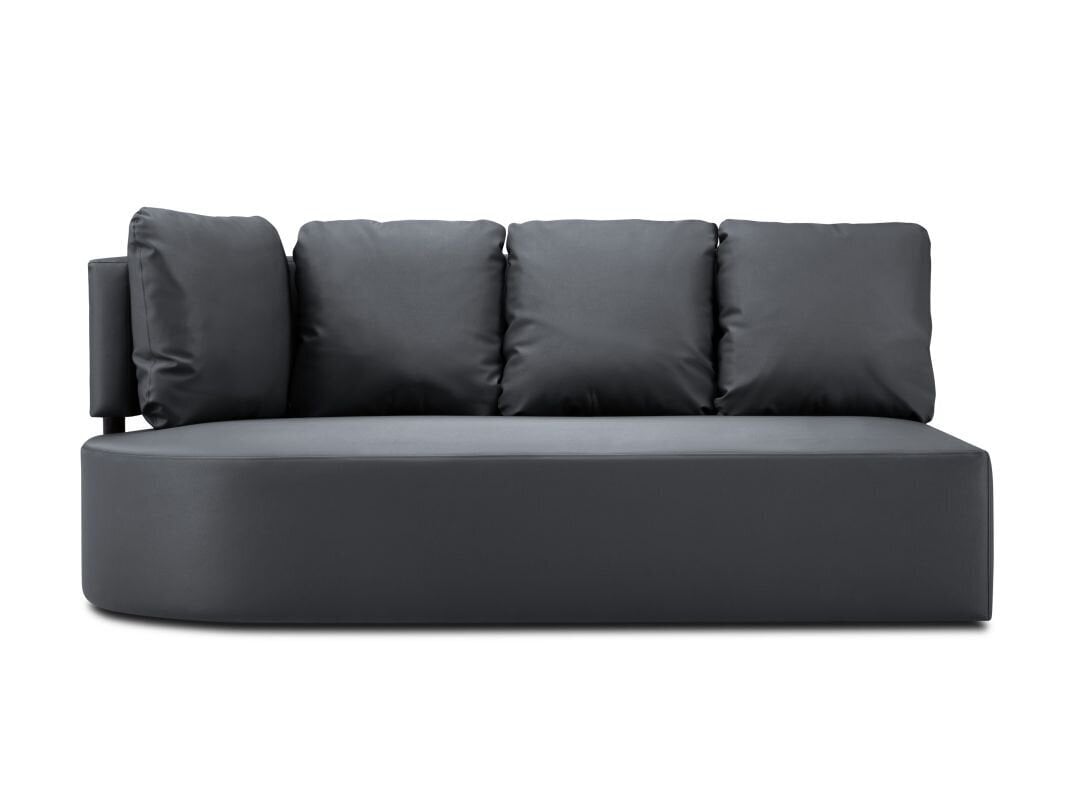 Kolmen istuttava modulaarinen sohva Calme Jardin Barts, tummanharmaa hinta ja tiedot | Puutarhatuolit | hobbyhall.fi